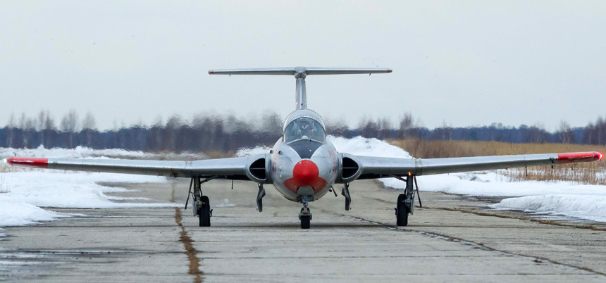 полеты на Л-29 зимой
