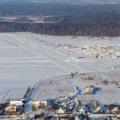 Аэродром Ватулино зимой