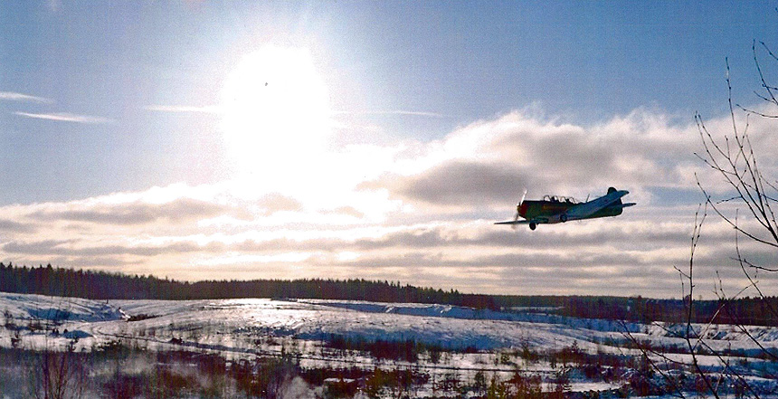 зимний полет на Як-52